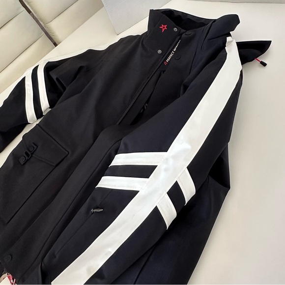 Perfect Moment Black and White Chevron Ski Jacket - Picture 7 of 16